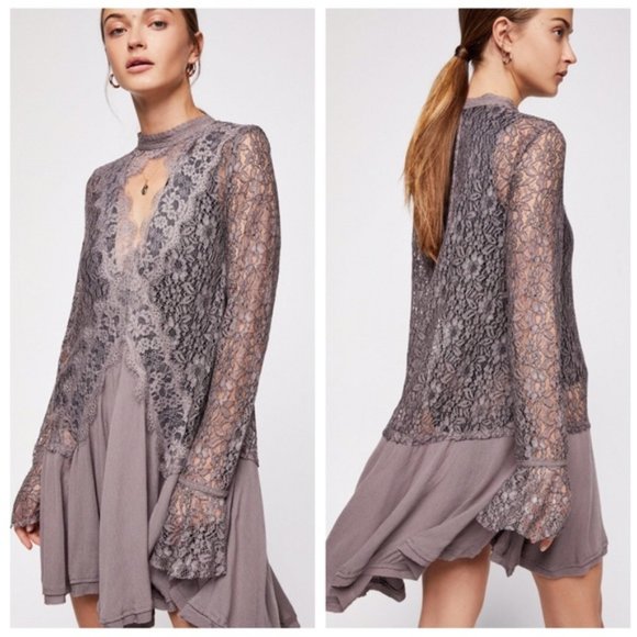 Free People Tops - NWT Free People Secret Origins Pieced Lace Tunic